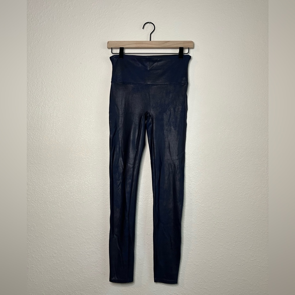 SPANX by Sara Blakely Navy Sparkle Leggings Size Medium